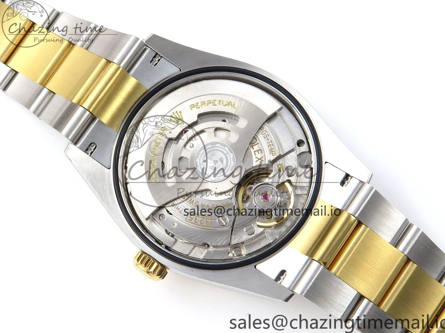 MiroTime 0418 SmartChoice DateJust 36 126233 EWEF Best Edition YG Stick Dial on SS YG Oyster Bracelet A 669